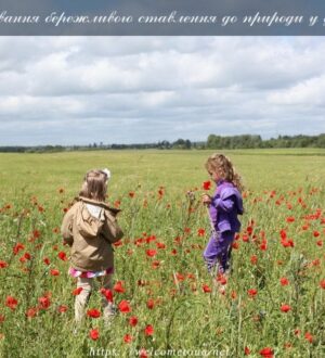 Виховання бережливого ставлення до природи у дітей