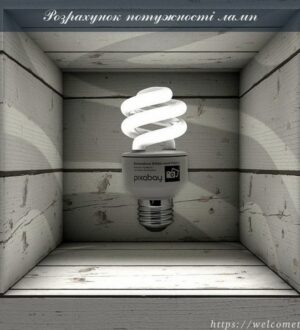 Розрахунок потужності ламп для вирощування розсади