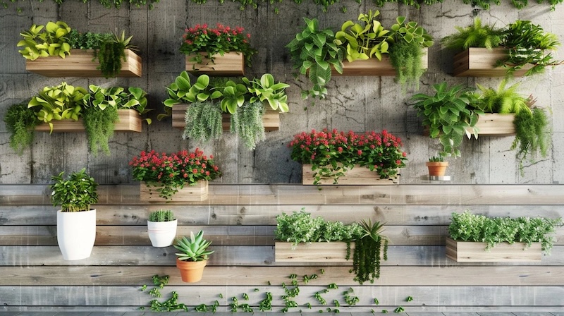 растения на полке