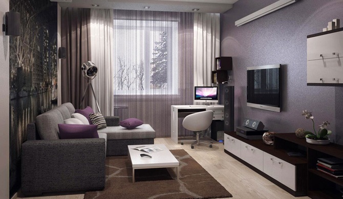 угловой диван в интерьере